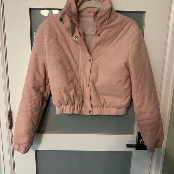 SHEIN Jackets & Blazers - Pink Cropped Puffer Jacket - XS